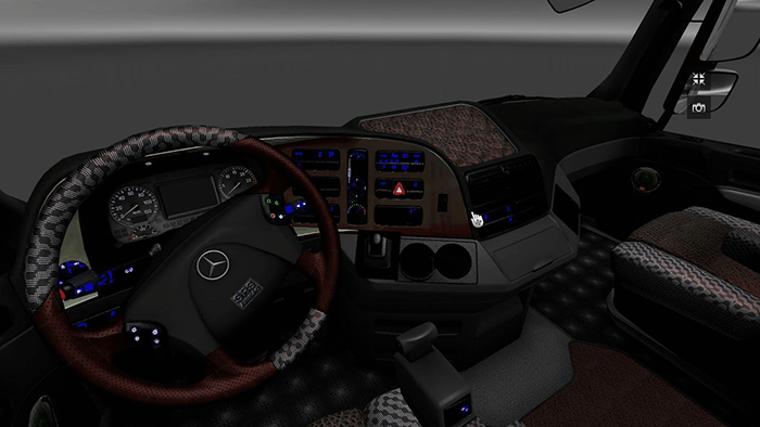 Новый салон Mercedes-Benz для Euro Truck Simulator 2