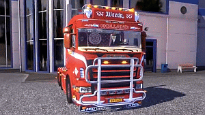 Грузовик Scania Highline Weeda Klundert для Euro Truck Simulator 2