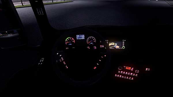 Салон MAN TGX с подсветкой для Euro Truck Simulator 2