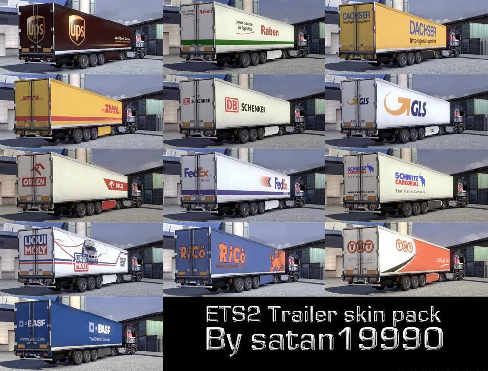 Прицепы реальных компаний для Euro Truck Simulator 2