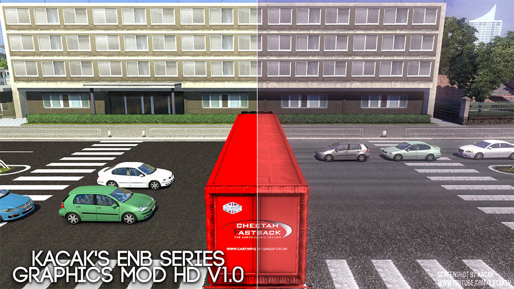 Мод KacaK's Enb Series Graphics для Euro Truck Simulator 2