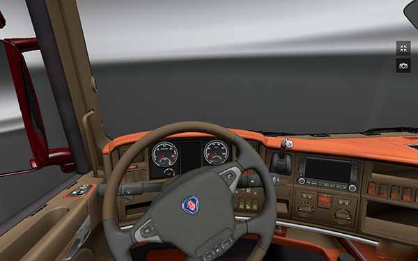 Салон Wood Interior для Euro Truck Simulator 2